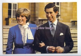 er0185 - Lady Diana Spencer &amp; Prince Charles on their Engagement Day - postcard - £1.99 GBP