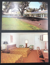 Lot of 2 Vintage The 1722 Motor Lodge Motel Lancaster PA Postcard Pennsylvania - £7.45 GBP