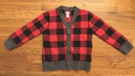 Baby Gap Toddler Red Navy Blue Gray Red Button Front Up Down Cardigan Sweater 4T - £20.09 GBP