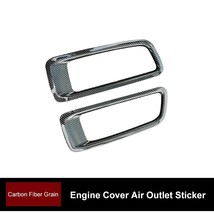 QHCP 1 Pair   Car Front Bonnet Vents Hood Trim Cover Air Flow Intake Vent Cover  - £105.13 GBP