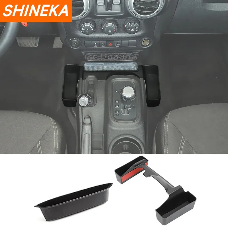 SHINEKA Stowing Tidying Car Co-pilot Armest Gear Shift Storage Box Organizer - £17.79 GBP+