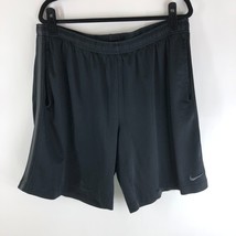 Nike Mens Athletic Basketball Shorts Drawstring Pockets Pull On Black XL - £7.78 GBP