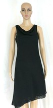Alyn Paige Womens Black Sleeveless Draped Scoop Neck Evening Dress Size 4 - £26.65 GBP
