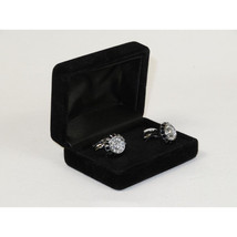 Men's Fashion Cufflinks By J.Valintin Silver/Gold Plated and Stones JVC-2 image 2