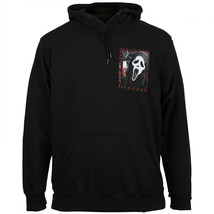 Scream Ghostface Pullover Hoodie with Hand Sewn Patches Black - $39.99