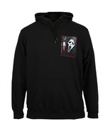 Scream Ghostface Pullover Hoodie with Hand Sewn Patches Black - £31.44 GBP