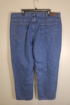 LL Bean Classic Fit Relaxed Medium Wash Blue Cotton Denim Jeans Mens 42x29 - $16.10