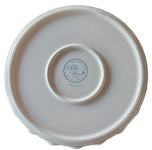 Pioneer Woman ~ BRILLIANT BLOOMS ~ 9" Stoneware ~ Pie Plate ~ Ruffled Edge Item image 5