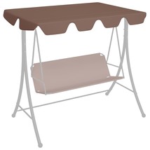 Replacement Canopy for Garden Swing Brown 188/168x145/110 cm - £21.88 GBP