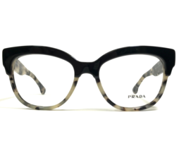 PRADA Eyeglasses Frames VPR 21Q ROK-1O1 Black Gray Tortoise Thick Rim 53-17-140 - £104.78 GBP