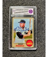 Mickey Mantle New York Yankees HOF Autograph Baseball Card. Graded 10 Gem Mint  - $10.00