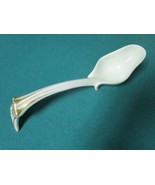 White touches of gold ceramic 8&quot; LADLE SERVER  - $86.64 CAD