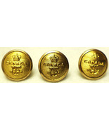 Canada Navy Crown Above Anchor Buttons Lot Of 2 Gaunt London 1/2&quot; - £5.29 GBP