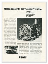 Print Ad Mazda Elegant Rotary Engine RX-2 Coupe Vintage 1972 Advertisement - £7.63 GBP