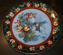 ROYAL DOULTON COLLECTOR PLATE - THE RUFOUS HUMMINGBIRD BY THERESA POLITO... - £31.59 GBP