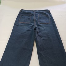 Jessica Simpson Wide Leg Utility Crop Women's Blue Denim Jeans Size 16/33 image 12