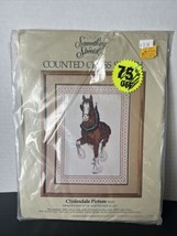 Clydesdale Picture Something Special COUNTED CROSS STITCH KIT  Vtg1983 New - £10.67 GBP