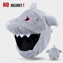 Helmet Protection Headgear Cover Cartoon Fluffy Plush Set for Motorcycle Full-fa - £19.06 GBP+