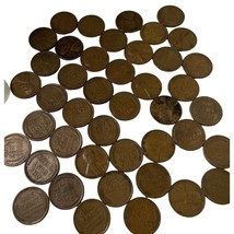 1929 - 1935 Lincoln Wheat Cent Copper Coin Collection One Penny Lot of 43 - £5.41 GBP