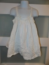 Mini Boden Adjustable Sleeveless White Lined Top Size 7/8Y Girl&#39;s - $20.00