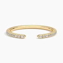 Aurora Open Moissanite diamond Ring for Women /10k 14k 18k White Gold / ... - $138.24 CAD