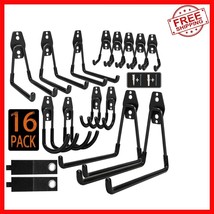 Efficient 16-Pack Garage Hooks - Non-Slip Coating for Ultimate Tool Orga... - $817.60 MXN