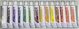 Lot of Sixty - 14 Color Acrylic Paint 12ml Tubes Artist Rainbow Paint Pi... - $179.99