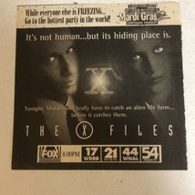 X Files Tv Guide Vintage Print Ad David Duchovny Gillian Anderson Tpa7 - $4.45