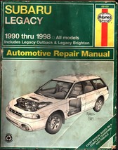 Subaru Legacy 1990-1998 Automotive Repair Manual #89100 Haynes - £17.77 GBP