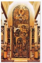 Quebec Laminated Postcard RPPC Notre Dame Basilica Sacred Heart Chapel - £2.35 GBP
