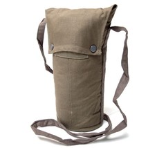 Swedish Army Gas Mask Bag Canvas Cold War Era M59 Satchel Case 5.25 x 10 - $16.65