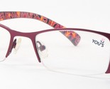 YOU&#39;S Lunettes 713 205 Profond Fuchsia / Violet Unique Lunettes 49-17-140mm - $113.85