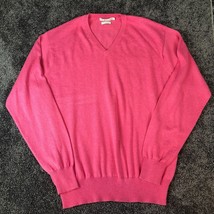 Peter Millar Sweater Cashmere Blend Mens Medium Pink Golf Pullover Luxe Blend - £18.60 GBP