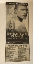 Gridiron Game Vintage Movie Print Ad Dewayne Johnson TPA10 - £4.66 GBP