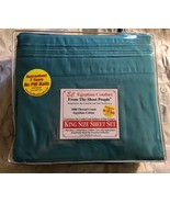 King 1800 Thread Count Egyptian Sheets Teal - $47.80 CAD
