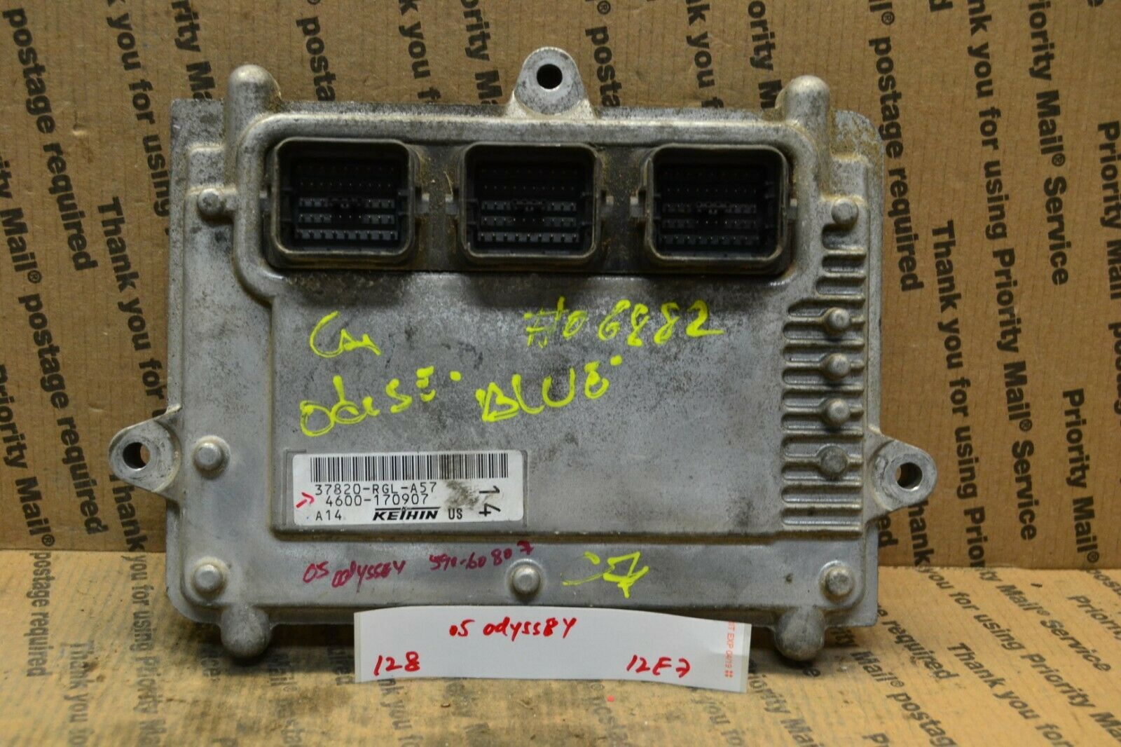 Primary image for 2005 Honda Odyssey EX LX Engine Control Unit ECU 37820RGLA57 Module 128-12E7