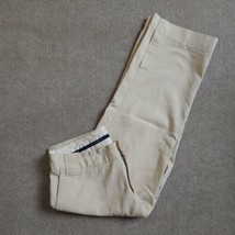Banana Republic Marin Fit Cropped Capri Pants Womens Size 6 Beige Wide Leg Stret - £17.46 GBP