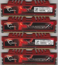 G.SKILL Ripjaws X Series 8GB (2 x 4GB) Desktop Memory ~ Lot of 4 - £59.20 GBP