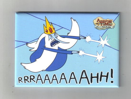 Adventure Time Ice King Saying RRRAAAAAAHH! Refrigerator Magnet, NEW UNUSED - $3.99