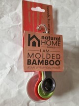 Natural Home Brand Molded Bamboo Measuring Spoons (1TBSP+ 1tsp+ 1/2tsp+ 1/4tsp) - £10.11 GBP