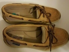 Womens Eastland Sunrise Boat Shoe Loafers Size 7.5M Leather Uppers - $14.55