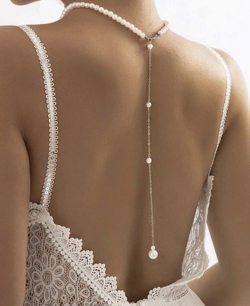 Primary image for Backdrop faux Pearl necklace - perfect bridal jewellery