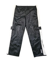 VTG Nike Men Black/White Track Pant Nylon Parachute Windbreaker Swoosh C... - €23,49 EUR