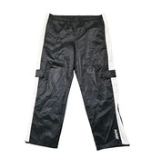 VTG Nike Men Black/White Track Pant Nylon Parachute Windbreaker Swoosh C... - €23,49 EUR