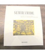 Libretto d&#39;opera Semiramide Gioacchino Rossini ricordi - $523.61 MXN