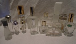13 Assorted Empty Perfume Cologne Bottles - £6.24 GBP