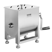 Manual Meat Mixer  Tank Mixing Max 15LB for Meat Sausage Mixer Machine Silver - $152.49