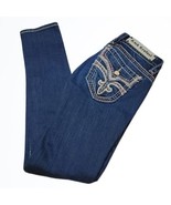 Rock Revival Lower Rise Darker Wash Lux Skinny Blue Jeans Size 26 Waist ... - £52.54 GBP