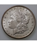 1892 $1 Dollar Argent Morgan En État AU, Excellente Attrait Visuel, Lustre - $288.82