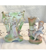 Adorable vintage Victorian angel vase and victorian maidens vase Paul&#39;s ... - $30.00